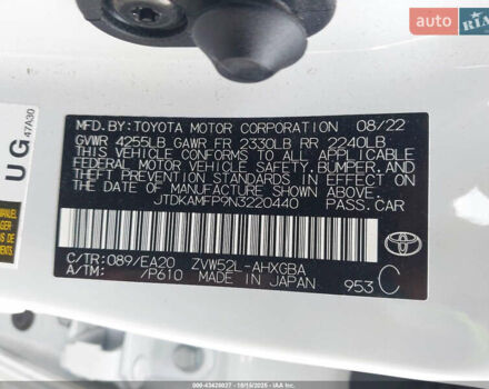 Белый Тойота Prius Prime, объемом двигателя 1.8 л и пробегом 54 тыс. км за 5000 $, фото 11 на Automoto.ua