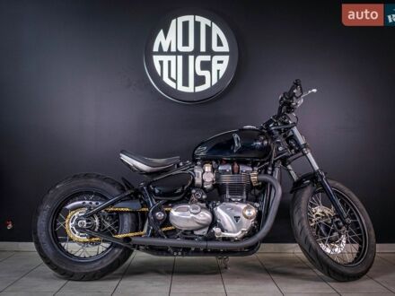 Черный Триумф Bobber, объемом двигателя 1.2 л и пробегом 8 тыс. км за 12500 $, фото 1 на Automoto.ua