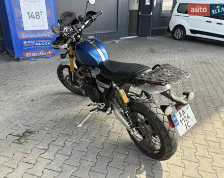 Синій Тріумф Scrambler, об'ємом двигуна 1.2 л та пробігом 10 тис. км за 14500 $, фото 1 на Automoto.ua