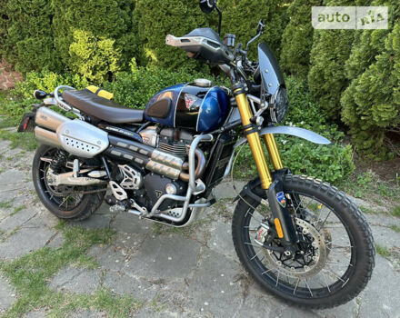 Синий Триумф Scrambler, объемом двигателя 0 л и пробегом 20 тыс. км за 13500 $, фото 7 на Automoto.ua