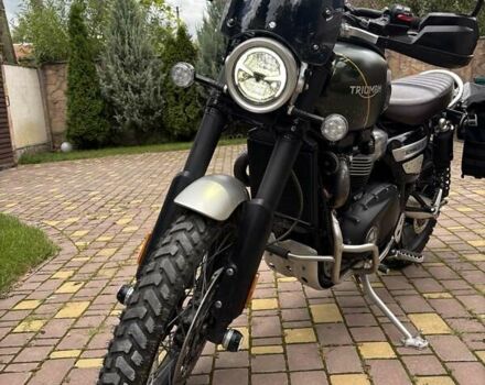 Зелений Тріумф Scrambler, об'ємом двигуна 1.2 л та пробігом 26 тис. км за 12900 $, фото 1 на Automoto.ua
