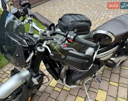Зелений Тріумф Scrambler, об'ємом двигуна 1.2 л та пробігом 26 тис. км за 12900 $, фото 4 на Automoto.ua