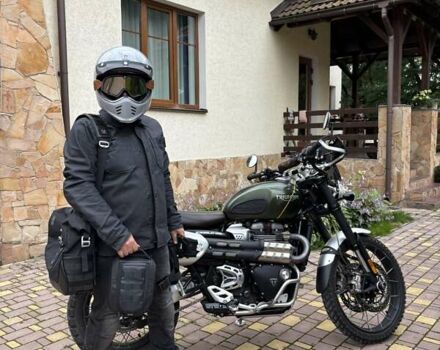 Зелений Тріумф Scrambler, об'ємом двигуна 1.2 л та пробігом 26 тис. км за 12900 $, фото 10 на Automoto.ua