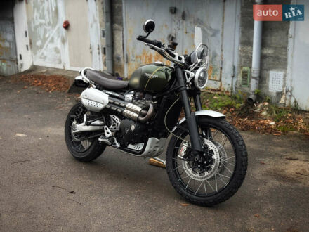 Триумф Scrambler 2019 в Львове на Automoto.ua Зеленый Триумф Scrambler, объемом двигателя 1.2 л и пробегом 18 тыс. км за 11900 $, фото 1 на Automoto.ua