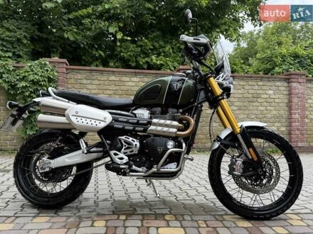 Зеленый Триумф Scrambler, объемом двигателя 1.2 л и пробегом 6 тыс. км за 20000 $, фото 1 на Automoto.ua