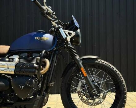 Синій Тріумф Street Scrambler, об'ємом двигуна 0.9 л та пробігом 13 тис. км за 10900 $, фото 3 на Automoto.ua
