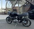 Черный Триумф Thruxton, объемом двигателя 1.2 л и пробегом 11 тыс. км за 9999 $, фото 1 на Automoto.ua