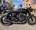 Черный Триумф Thruxton, объемом двигателя 1.2 л и пробегом 27 тыс. км за 9900 $, фото 1 на Automoto.ua