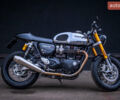 Черный Триумф Thruxton, объемом двигателя 1.2 л и пробегом 3 тыс. км за 18500 $, фото 1 на Automoto.ua