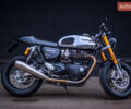 Черный Триумф Thruxton, объемом двигателя 1.2 л и пробегом 3 тыс. км за 18500 $, фото 1 на Automoto.ua