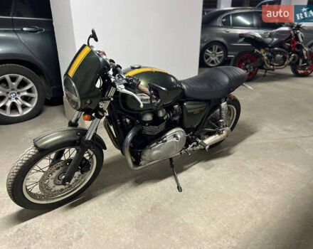 Зеленый Триумф Thruxton, объемом двигателя 0.9 л и пробегом 5 тыс. км за 9900 $, фото 2 на Automoto.ua