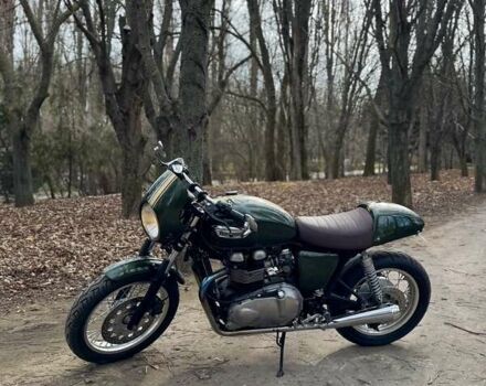 Зеленый Триумф Thruxton, объемом двигателя 0.89 л и пробегом 6 тыс. км за 8200 $, фото 1 на Automoto.ua