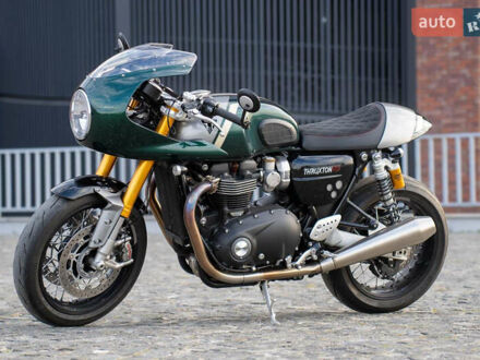 Зеленый Триумф Thruxton, объемом двигателя 1.2 л и пробегом 5 тыс. км за 16000 $, фото 1 на Automoto.ua