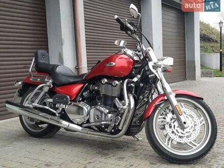 Триумф Thunderbird 1600 2010 в Киеве на Automoto.ua Красный Триумф Thunderbird 1600, объемом двигателя 1.6 л и пробегом 50 тыс. км за 9200 $, фото 1 на Automoto.ua