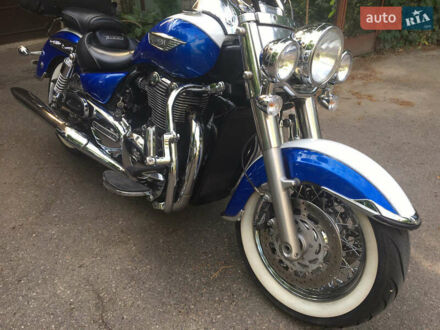 Синий Триумф Thunderbird 1600, объемом двигателя 1.6 л и пробегом 19 тыс. км за 9000 $, фото 1 на Automoto.ua