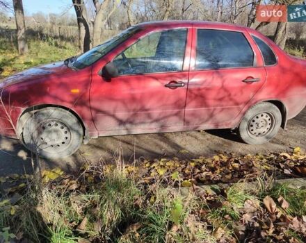 Красный ВАЗ 1117 Калина, объемом двигателя 1.4 л и пробегом 196 тыс. км за 1250 $, фото 1 на Automoto.ua