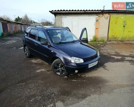 Синій ВАЗ 1117 Калина, об'ємом двигуна 1.6 л та пробігом 112 тис. км за 3000 $, фото 1 на Automoto.ua