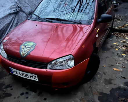 Красный ВАЗ 1119 Калина, объемом двигателя 1.6 л и пробегом 280 тыс. км за 1600 $, фото 1 на Automoto.ua