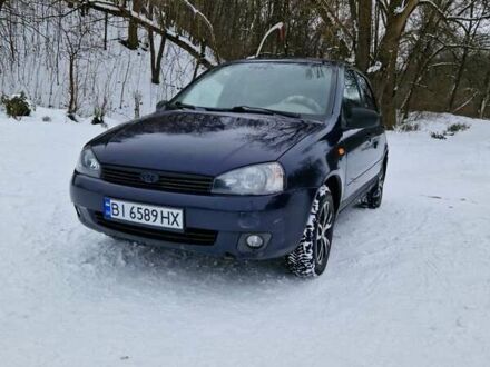 Синий ВАЗ 1119 Калина, объемом двигателя 1.6 л и пробегом 241 тыс. км за 1600 $, фото 1 на Automoto.ua