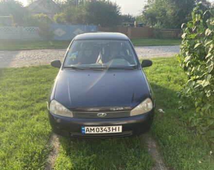 Синий ВАЗ 1119 Калина, объемом двигателя 1.6 л и пробегом 130 тыс. км за 1700 $, фото 1 на Automoto.ua