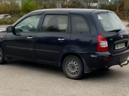 Синий ВАЗ 1119 Калина, объемом двигателя 1 л и пробегом 170 тыс. км за 1300 $, фото 1 на Automoto.ua