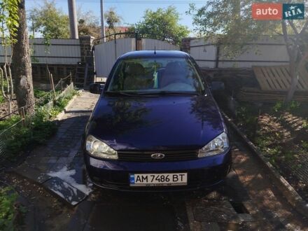 Синий ВАЗ 1119 Калина, объемом двигателя 1.6 л и пробегом 924 тыс. км за 2500 $, фото 1 на Automoto.ua