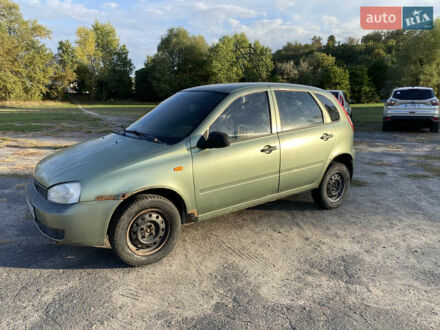 Зеленый ВАЗ 1119 Калина, объемом двигателя 1.39 л и пробегом 195 тыс. км за 1050 $, фото 1 на Automoto.ua
