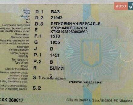 Белый ВАЗ 2104, объемом двигателя 1.57 л и пробегом 683 тыс. км за 2500 $, фото 16 на Automoto.ua