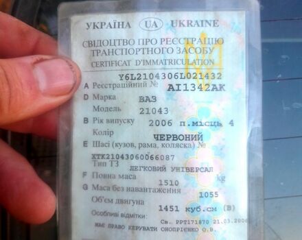 Красный ВАЗ 2104, объемом двигателя 1.5 л и пробегом 120 тыс. км за 500 $, фото 1 на Automoto.ua