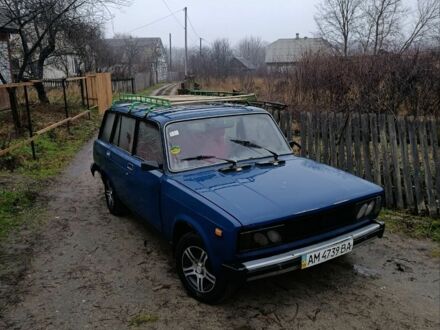 Синий ВАЗ 2104, объемом двигателя 1 л и пробегом 80 тыс. км за 495 $, фото 1 на Automoto.ua