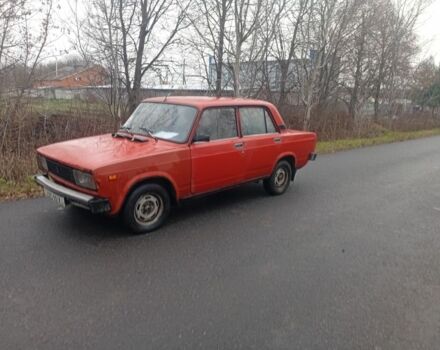 Красный ВАЗ 2105, объемом двигателя 1.3 л и пробегом 65 тыс. км за 450 $, фото 1 на Automoto.ua