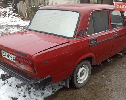 Красный ВАЗ 2105, объемом двигателя 1.5 л и пробегом 275 тыс. км за 300 $, фото 1 на Automoto.ua