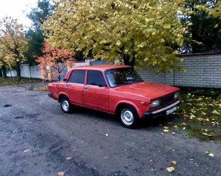 Красный ВАЗ 2105, объемом двигателя 1.3 л и пробегом 555 тыс. км за 750 $, фото 1 на Automoto.ua