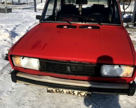 Красный ВАЗ 2105, объемом двигателя 1.5 л и пробегом 63 тыс. км за 600 $, фото 1 на Automoto.ua