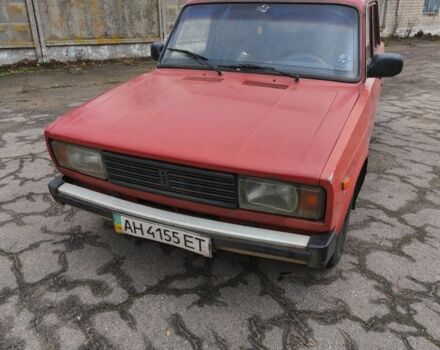 Красный ВАЗ 2105, объемом двигателя 1.2 л и пробегом 200 тыс. км за 593 $, фото 1 на Automoto.ua