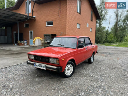 Красный ВАЗ 2105, объемом двигателя 1.3 л и пробегом 120 тыс. км за 999 $, фото 1 на Automoto.ua