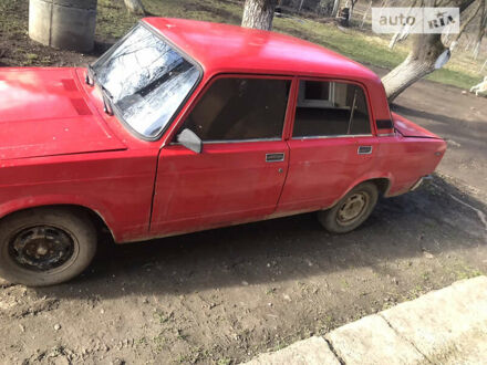 Красный ВАЗ 2105, объемом двигателя 1.3 л и пробегом 44 тыс. км за 510 $, фото 1 на Automoto.ua