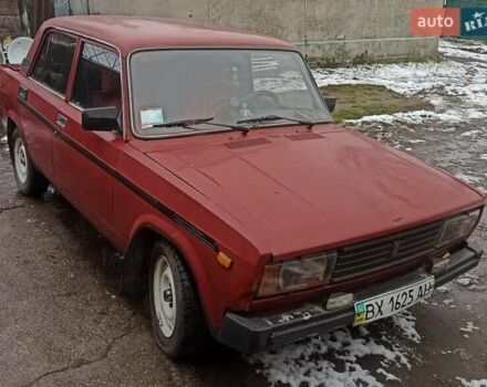 Красный ВАЗ 2105, объемом двигателя 1.5 л и пробегом 275 тыс. км за 300 $, фото 1 на Automoto.ua