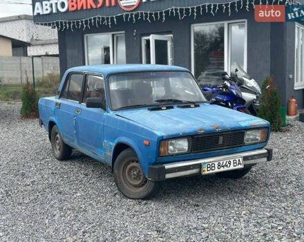 Синий ВАЗ 2105, объемом двигателя 1.29 л и пробегом 200 тыс. км за 450 $, фото 1 на Automoto.ua