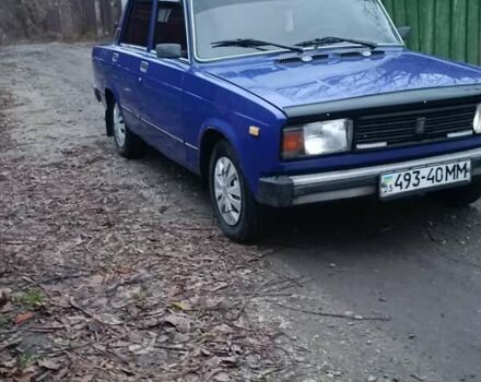 Синий ВАЗ 2105, объемом двигателя 1.3 л и пробегом 200 тыс. км за 650 $, фото 1 на Automoto.ua