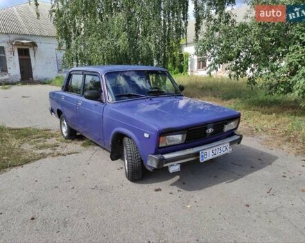 Синий ВАЗ 2105, объемом двигателя 1.29 л и пробегом 200 тыс. км за 1200 $, фото 1 на Automoto.ua