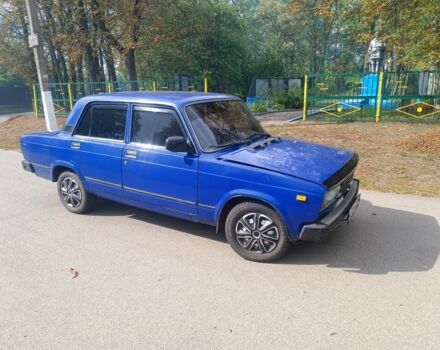 Синий ВАЗ 2105, объемом двигателя 1.3 л и пробегом 200 тыс. км за 598 $, фото 1 на Automoto.ua