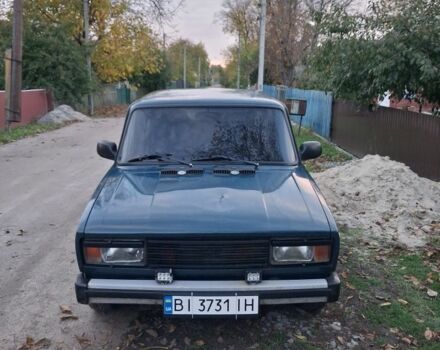 Зеленый ВАЗ 2105, объемом двигателя 1.5 л и пробегом 1 тыс. км за 1000 $, фото 1 на Automoto.ua