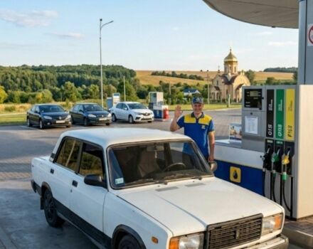 Белый ВАЗ 2107, объемом двигателя 1 л и пробегом 100 тыс. км за 500 $, фото 1 на Automoto.ua