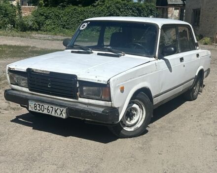 Белый ВАЗ 2107, объемом двигателя 1.7 л и пробегом 123 тыс. км за 450 $, фото 1 на Automoto.ua