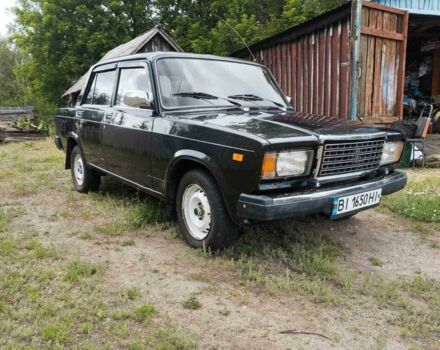 Черный ВАЗ 2107, объемом двигателя 1.5 л и пробегом 77 тыс. км за 1332 $, фото 2 на Automoto.ua