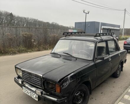 Черный ВАЗ 2107, объемом двигателя 1.5 л и пробегом 73 тыс. км за 550 $, фото 1 на Automoto.ua