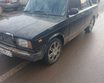 Черный ВАЗ 2107, объемом двигателя 1.5 л и пробегом 80 тыс. км за 950 $, фото 1 на Automoto.ua