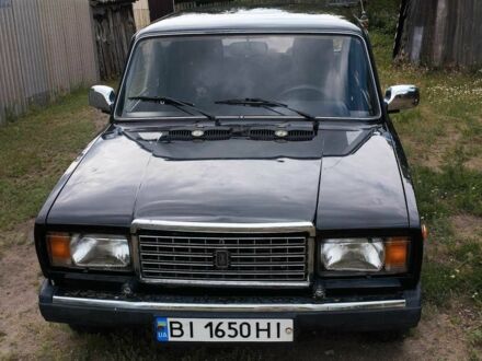 Черный ВАЗ 2107, объемом двигателя 1.5 л и пробегом 77 тыс. км за 1184 $, фото 1 на Automoto.ua
