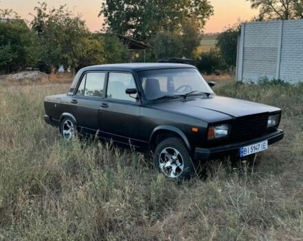 Черный ВАЗ 2107, объемом двигателя 1.5 л и пробегом 15 тыс. км за 1494 $, фото 1 на Automoto.ua